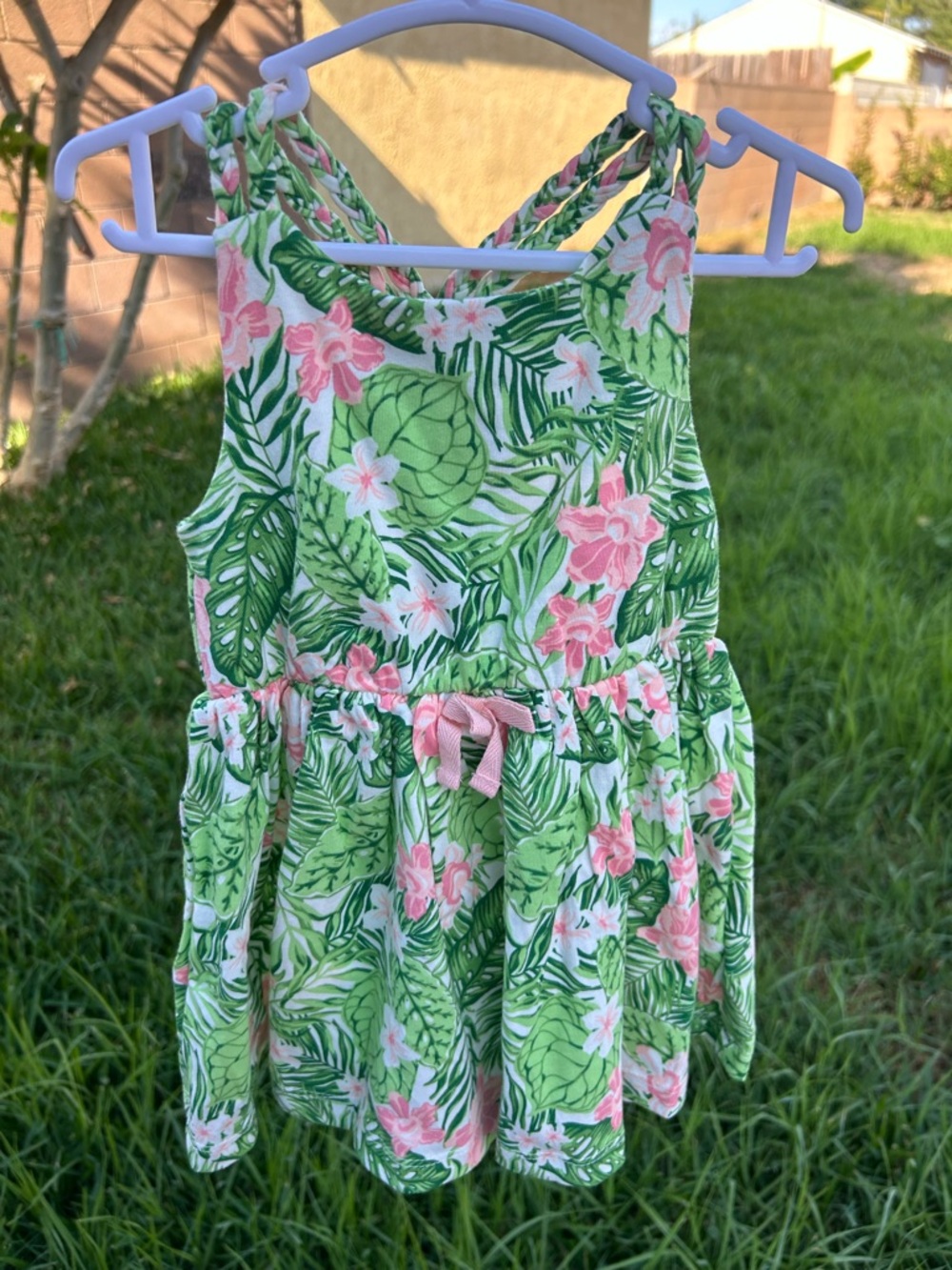 Tommy Bahama Green and Pink Tropical Floral Skirted Bottoms
